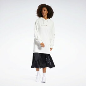【リーボック公式】クラシックス オーバーサイズ グラフィック フーデッド ドレス / Classics Oversize Graphic Hooded Dress （ホワイト）