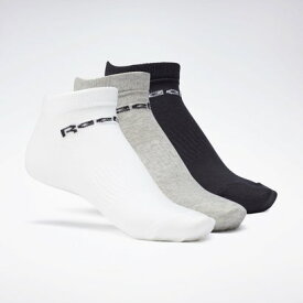 【リーボック公式】アクティブ コア ローカット ソックス 3足組 / Active Core Low-Cut Socks 3 Pairs（ミディアムグレーヘザー）