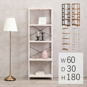 オープンラック 棚 収納 5段 幅60cm 奥行30cm 高さ180cm ラック 魅せる収納 ディスプレイラック フリーラック リビング ダイニング キッチン 子ども部屋 天然木 おしゃれ 北欧 モダン シンプル ホ