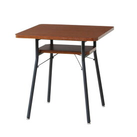 ダイニングテーブル 幅65cm 1人用 2人用 おしゃれ 長方形 カフェテーブル ソファテーブル 食卓机 天然木 モダン シンプル 北欧 アイアン ナチュラル ブラウン ロースタイル