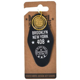 BROOKLYN NEWYORK 408 BLACK 復刻 ホテル モーテル キーホルダー アメリカ アメリカン テイスト ビンテージ ハーレー アメ車 MOTEL KEY CHAIN セクシー