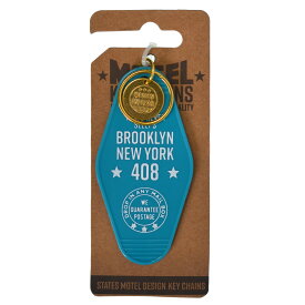 BROOKLYN NEWYORK 408turquoise 復刻 ホテル モーテル キーホルダー アメリカ アメリカン テイスト ビンテージ ハーレー アメ車 MOTEL KEY CHAIN セクシー