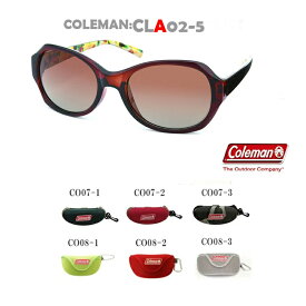 Colemanコールマン レディース 偏光レンズ採用 サングラス CLA02-5 ドライブ　バイク　ツーリング　ハーレー　丸　オーバル　サングラスケース付き