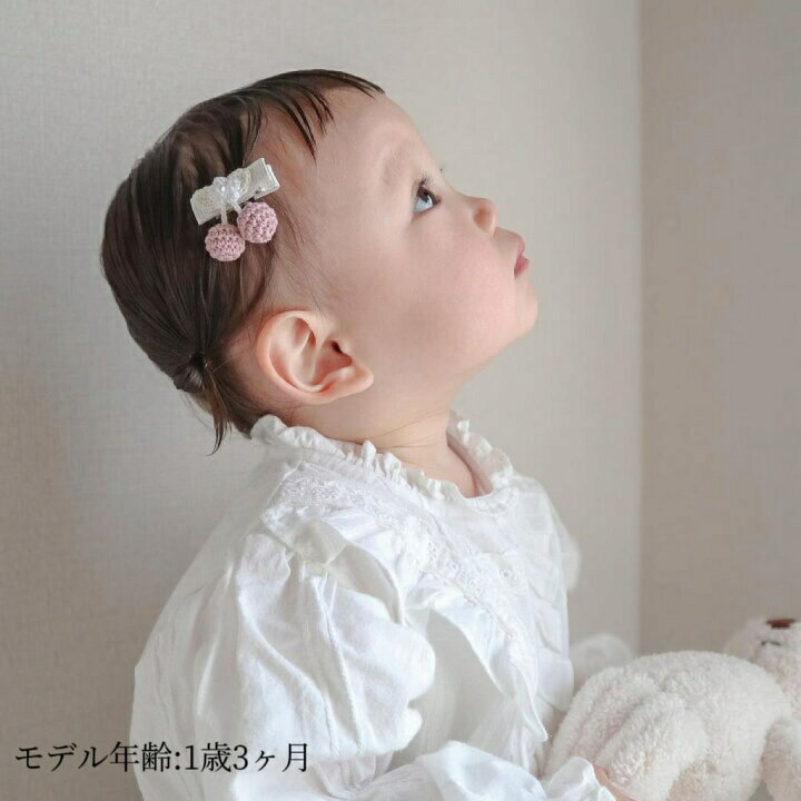 楽天市場】レビュー特典あり【mht】 さくらんぼクリップ ベビー ヘア  