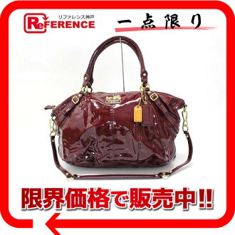 Brand Reference Coach Madison Patent Large Sophia 2 Way Handbag Coach Madison Patent Large Sophia 2 Way Handbag Burgundy 16262 Response