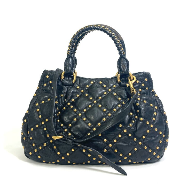 楽天市場】MIUMIU ミュウミュウ キルティング スタッズ カバン 2WAY  