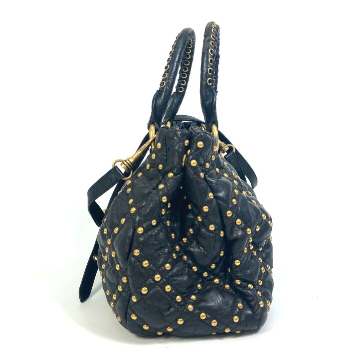 楽天市場】MIUMIU ミュウミュウ キルティング スタッズ カバン 2WAY  