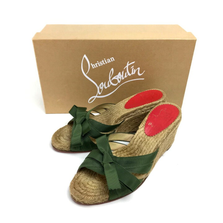 楽天市場】Christian Louboutin クリスチャンルブタン リボン ミュール 