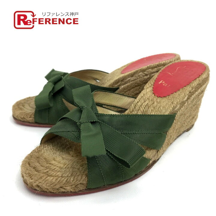 楽天市場】Christian Louboutin クリスチャンルブタン リボン ミュール  