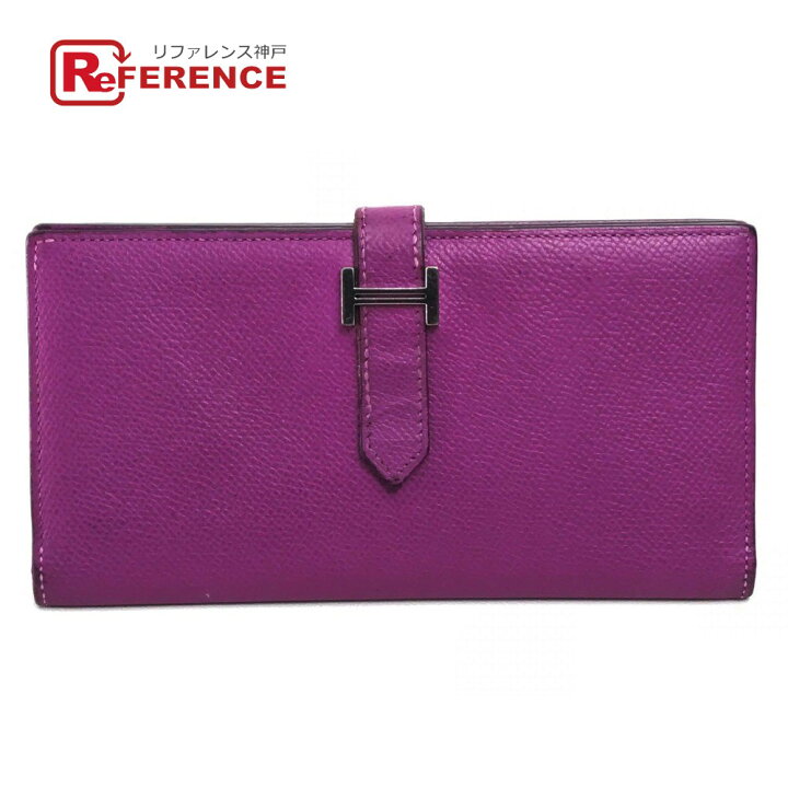 楽天市場】HERMES エルメス ベアンスフレ マチ付き 長財布 エプソン  