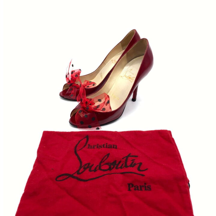 楽天市場】Christian Louboutin クリスチャンルブタン リボン ドット柄 