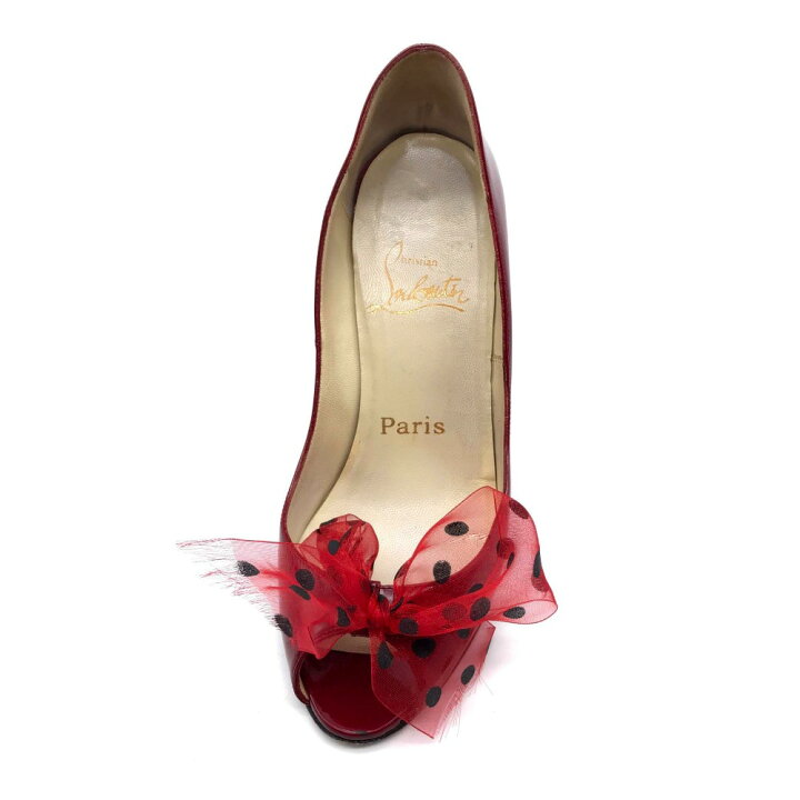 楽天市場】Christian Louboutin クリスチャンルブタン リボン ドット柄  