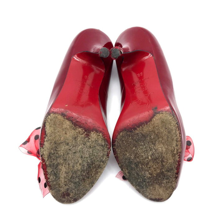 楽天市場】Christian Louboutin クリスチャンルブタン リボン ドット柄  