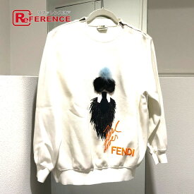 FENDI フェンディ KARLITO カーリト レディース トレーナー スウェット レディース ホワイト ホワイト 【中古】