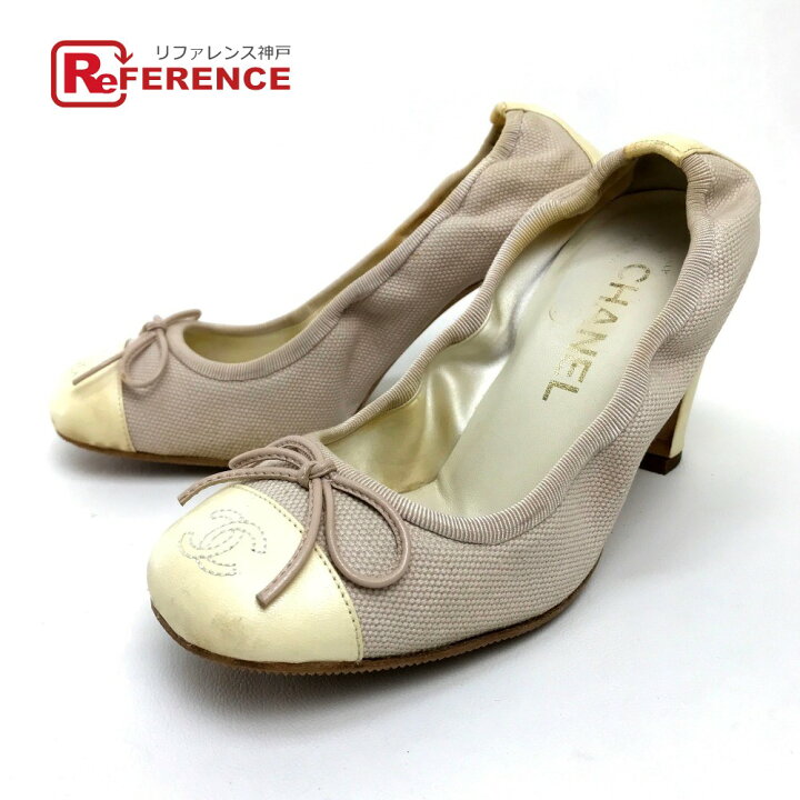 楽天市場】CHANEL シャネル CC ココマーク リボン ハイヒール チャン  