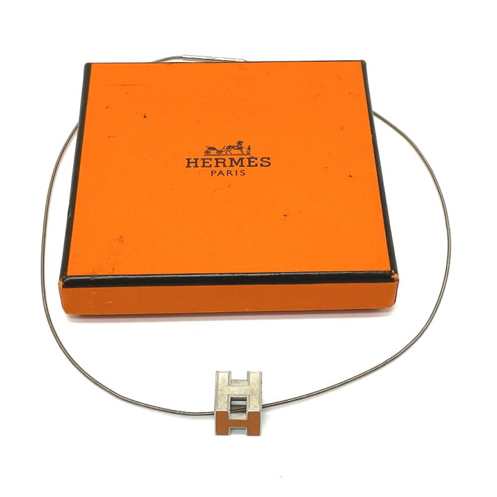 楽天市場】HERMES エルメス Hキューブ カージュドアッシュ ネックレス