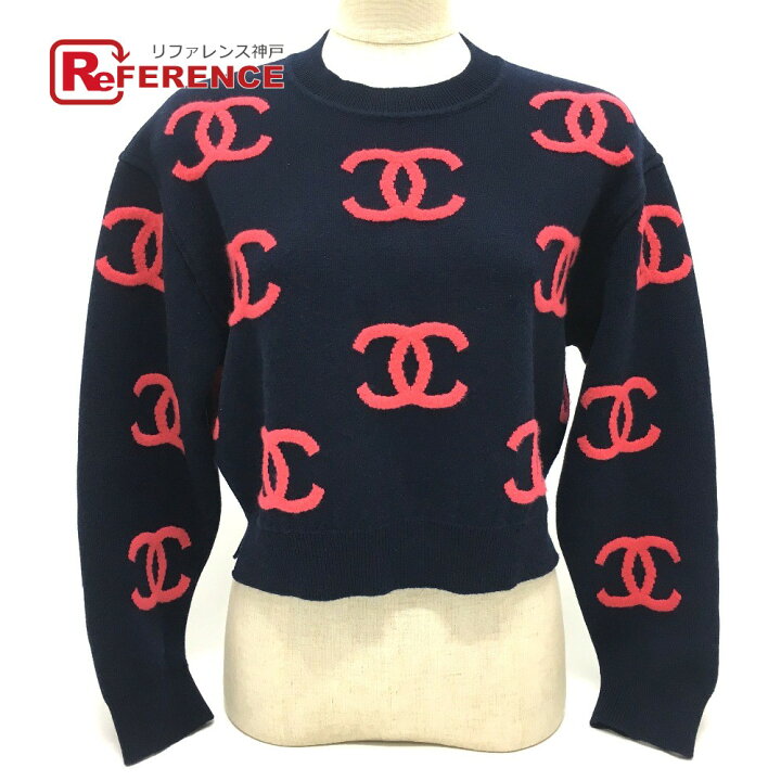 楽天市場】CHANEL シャネル P70525 CCココマーク 21P カシミヤニット 