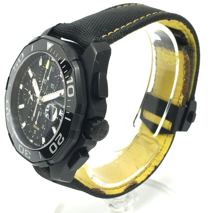TAG Heuer 黒と黄色 ナイロンバンド