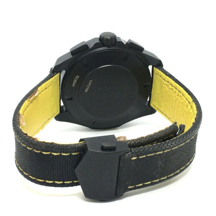 TAG Heuer 黒と黄色 ナイロンバンド