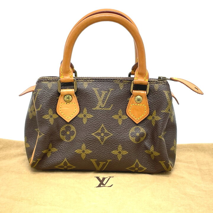 本物 ルイヴィトン LOUIS VUITTON LV ミニスピーディ モノグラム  