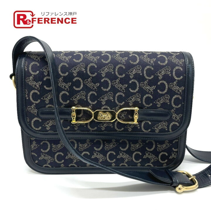 楽天市場】CELINE セリーヌ マカダム 馬車金具 ショルダーバッグ  