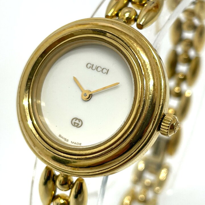 楽天市場】GUCCI グッチ 1100L バングルウォッチ チェンジベゼル 6色  