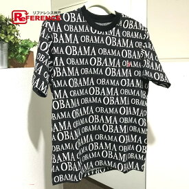 Supreme シュプリーム オバマ ジャガード ショートスリーブ Obama Jacquard S/S Top 半袖Tシャツ コットン メンズ ブラック 未使用 【中古】