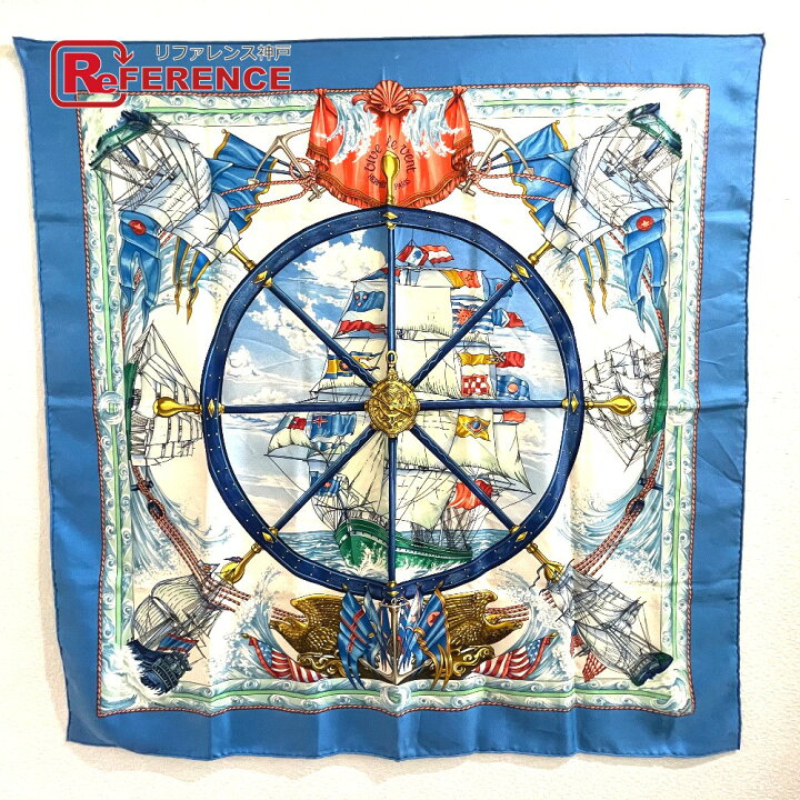 エルメスHERMESスカーフカレ90風よ吹け - バンダナ・スカーフ 