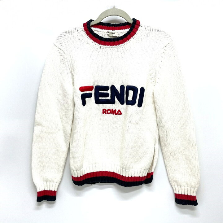 楽天市場】FENDI フェンディ FAE137 ロゴ プルオーバーニット フィラ 