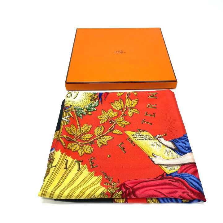 楽天市場】HERMES エルメス カレ90 LIBERTE EGALITE FRATERNITE 