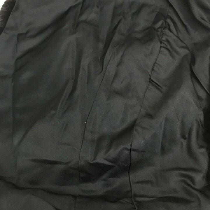 楽天市場】no brand ノーブランド ミンク ケープ マフラー ブラック  