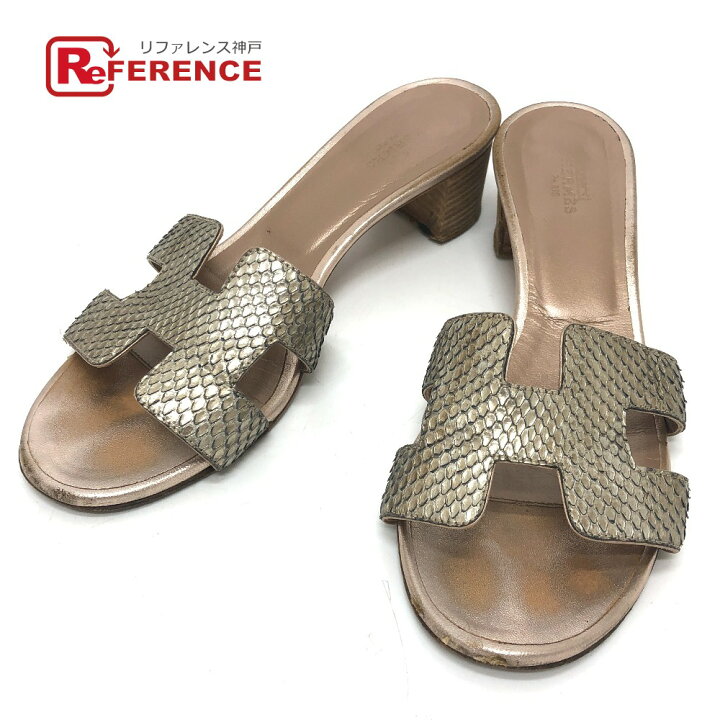 楽天市場】HERMES エルメス Hモチーフ オアジス オアシス ミュール  