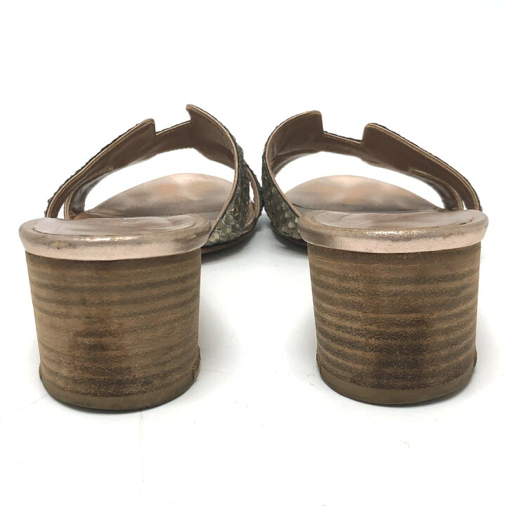 楽天市場】HERMES エルメス Hモチーフ オアジス オアシス ミュール  