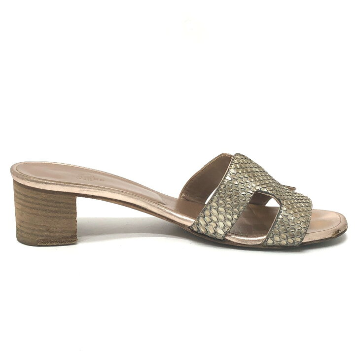 楽天市場】HERMES エルメス Hモチーフ オアジス オアシス ミュール  