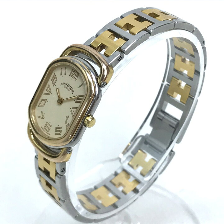 新品 Hermes エルメス Ra1 240 ラリー 腕時計 ステンレススチール Ssxgp レディース 中古 Dev2 Officinegullo Com