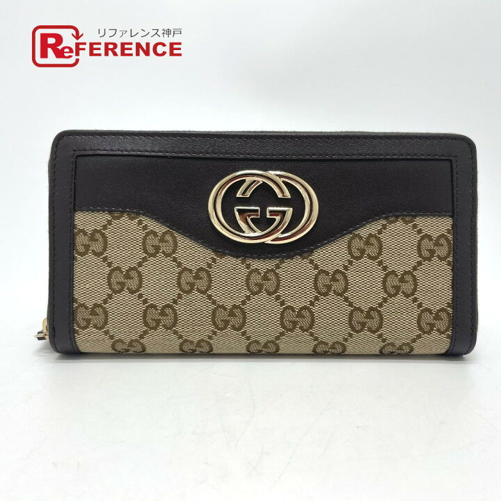 楽天市場】GUCCI グッチ 308012 ロゴ スーキー ラウンドファスナー 長 