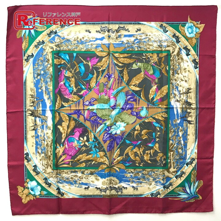 楽天市場】HERMES エルメス カレ90 TROPIQUES(トロピック) スカーフ 