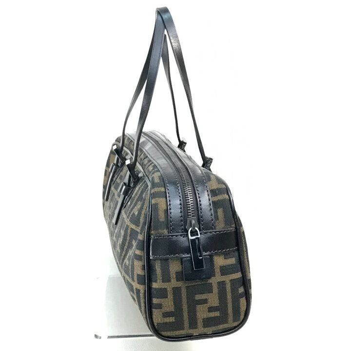 楽天市場】FENDI フェンディ 8BL006 ズッカ FFロゴ 横長 ミニボストン 