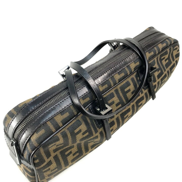 楽天市場】FENDI フェンディ 8BL006 ズッカ FFロゴ 横長 ミニボストン 