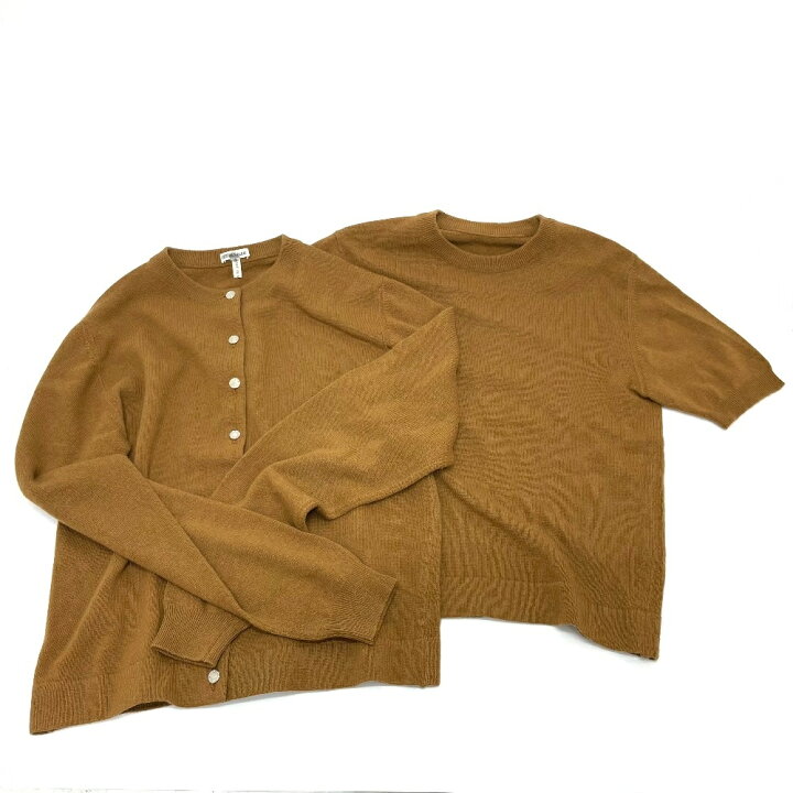 楽天市場】HERMES エルメス セリエ ボタン 半袖ニット セーター  