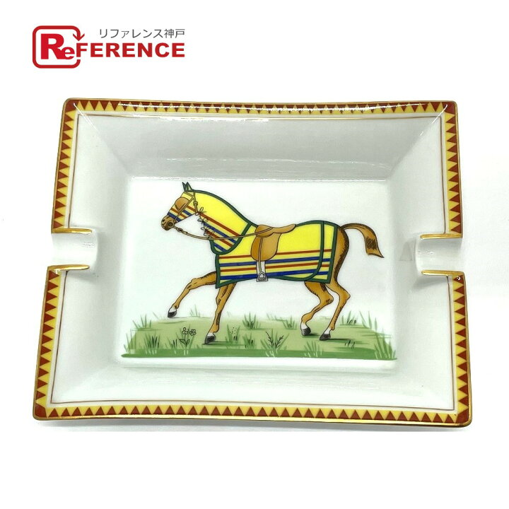 楽天市場】HERMES エルメス 馬柄 馬着 インテリア アッシュトレイ 灰皿 