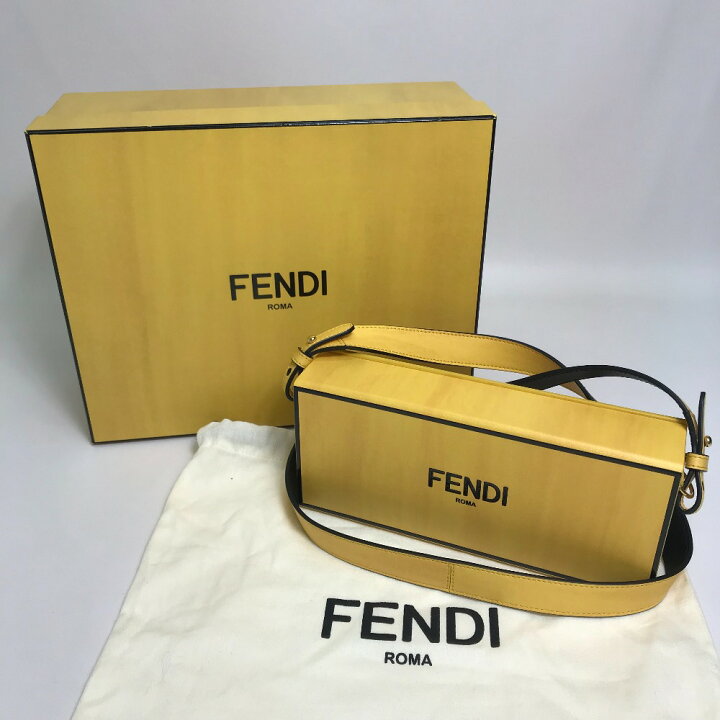 楽天市場】FENDI フェンディ 7VA520 ロゴ カバン BOX型 横長 2020AW 