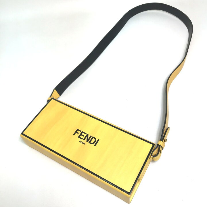楽天市場】FENDI フェンディ 7VA520 ロゴ カバン BOX型 横長 2020AW 