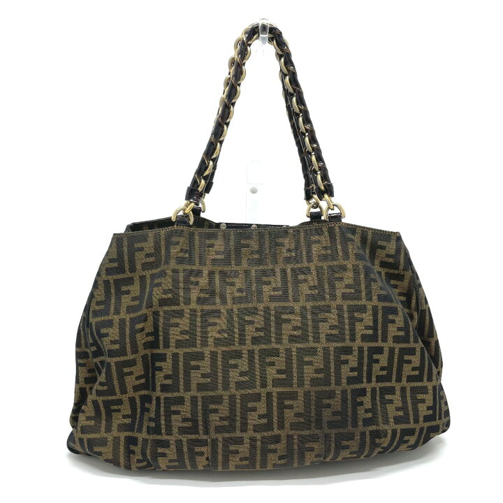 楽天市場】FENDI フェンディ 8BR616 ズッカ ミア カバン チェーン 