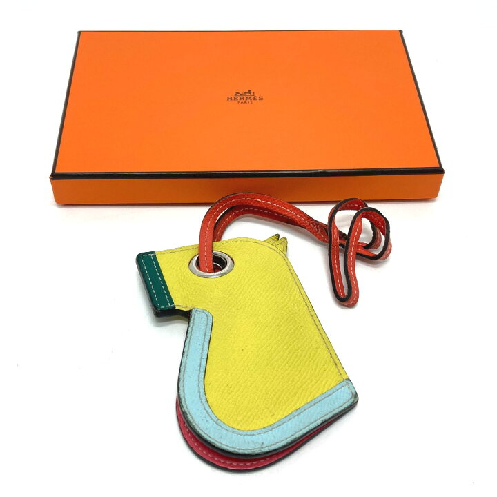 楽天市場】HERMES エルメス 馬 カマイユ キーリング チャーム バッグ 