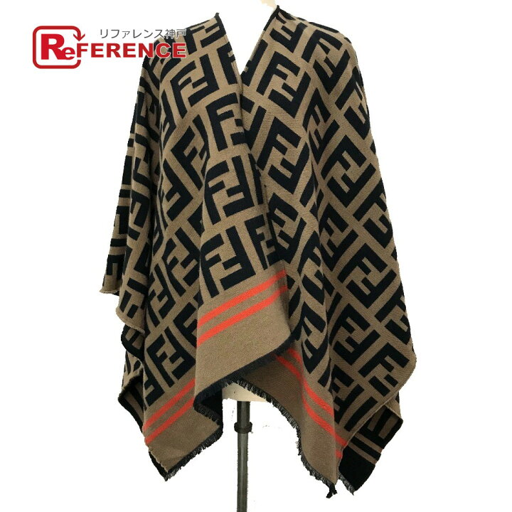 楽天市場】FENDI フェンディ FXX636 ズッカ FF柄 ショール ケープ  