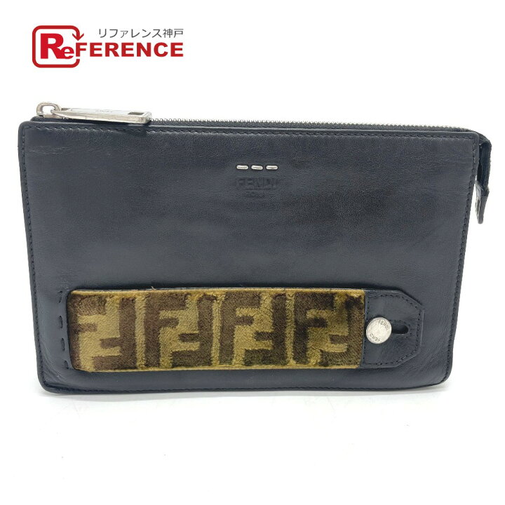 楽天市場】FENDI フェンディ 7VA350 ズッカ ネロ カバン スリム  