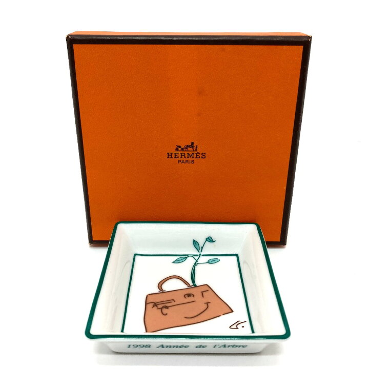 楽天市場】HERMES エルメス アッシュトレイ ケリードール ミニトレイ 