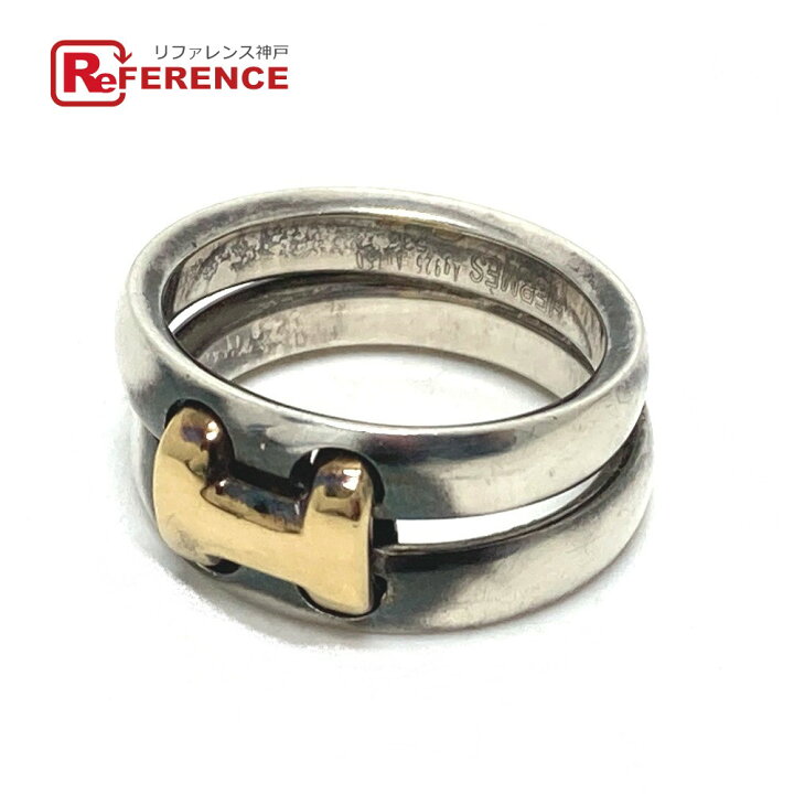 楽天市場】HERMES エルメス Hロゴ オランプリング コンビ リング・指輪  