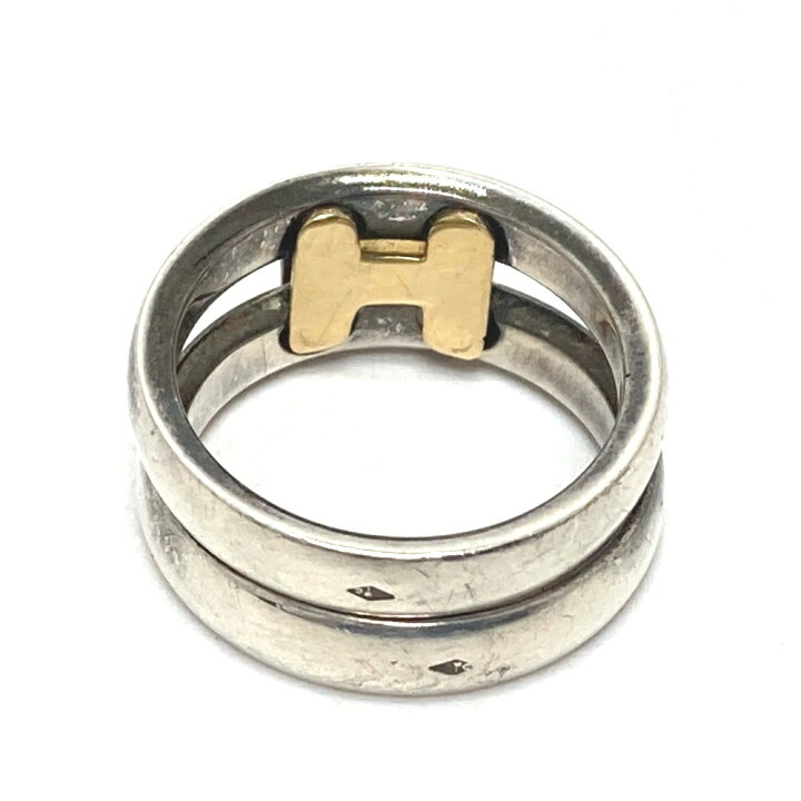 楽天市場】HERMES エルメス Hロゴ オランプリング コンビ リング・指輪  